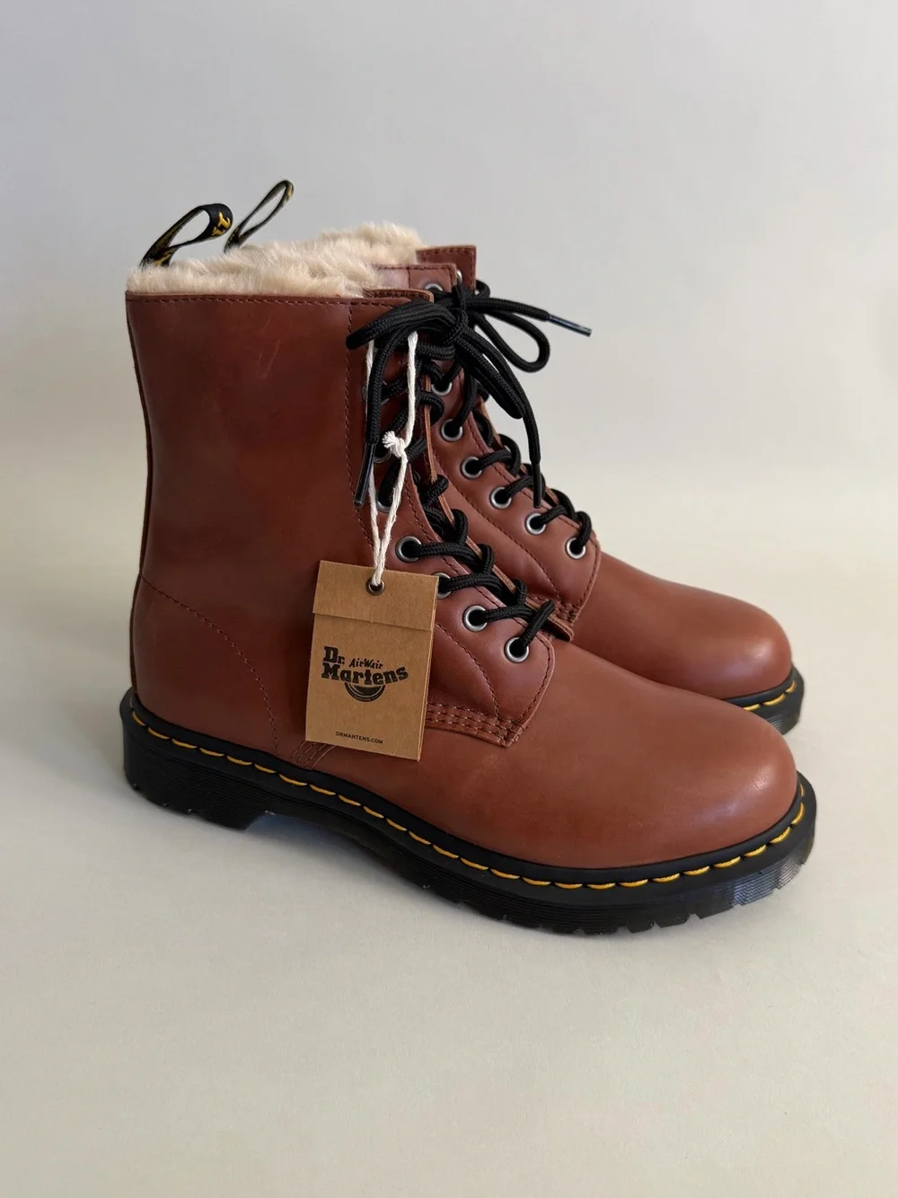 DR. MARTENS 1460 Serena Women’s Faux Fur Lined Leather Boots
